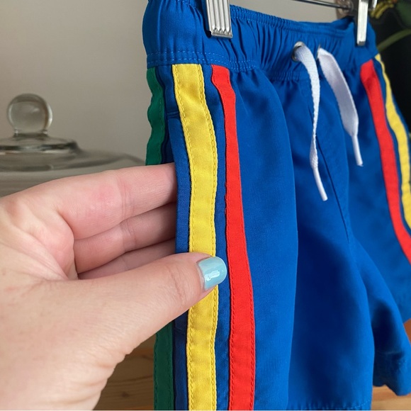 Hanna Andersson Blue Green Red Yellow Swim Trunks Shorts Bundle 3t - Picture 11 of 13